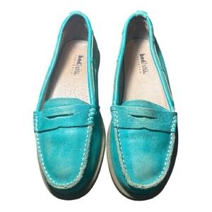 BED STU (Anthropologie) teal leather flats EU size 37.5